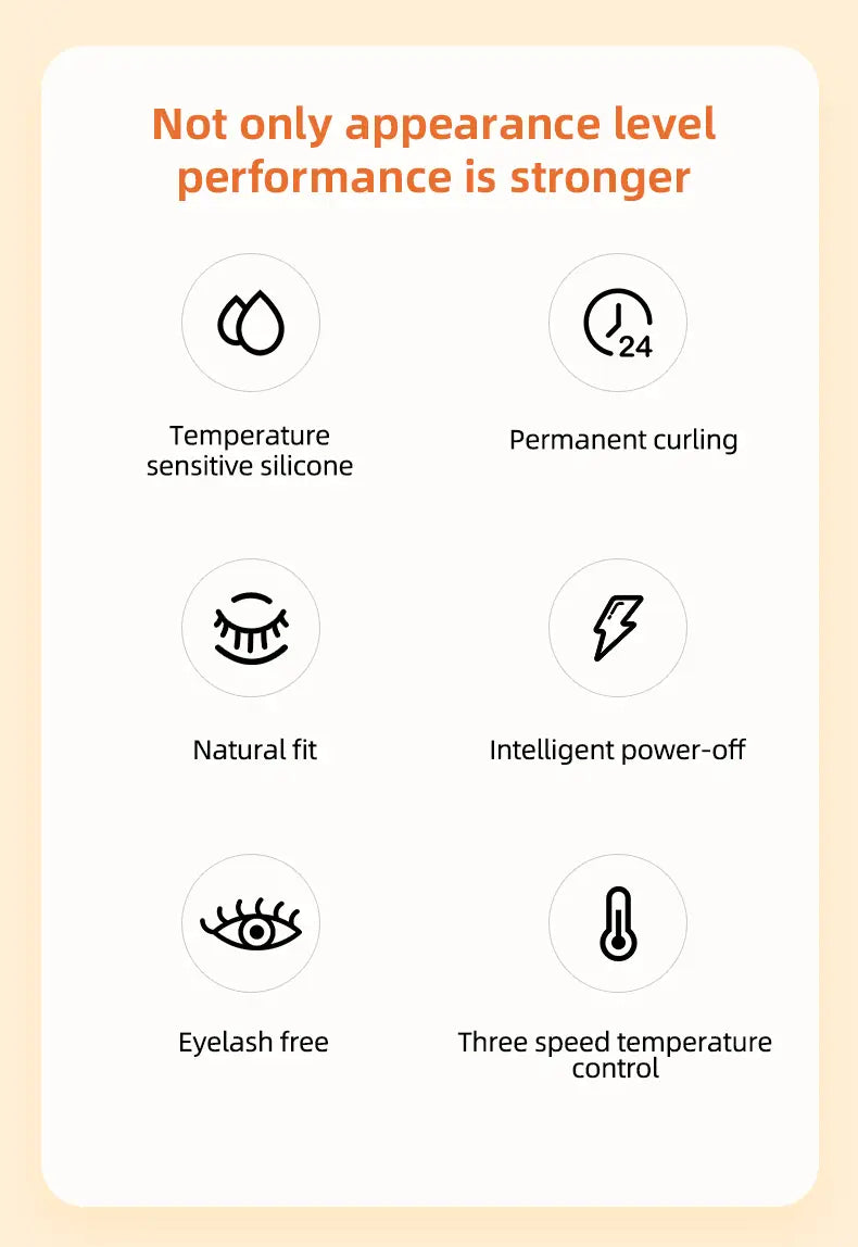 Piegaciglia elettronico a tre temperature ricaricabili a temperatura piegaciglia portatile compatto e riscaldante