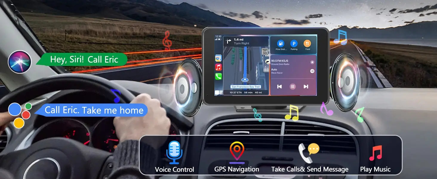 Dispositivo di navigazione con proiezione Android multimediale per lettore MP5 Bluetooth per auto portatile wireless