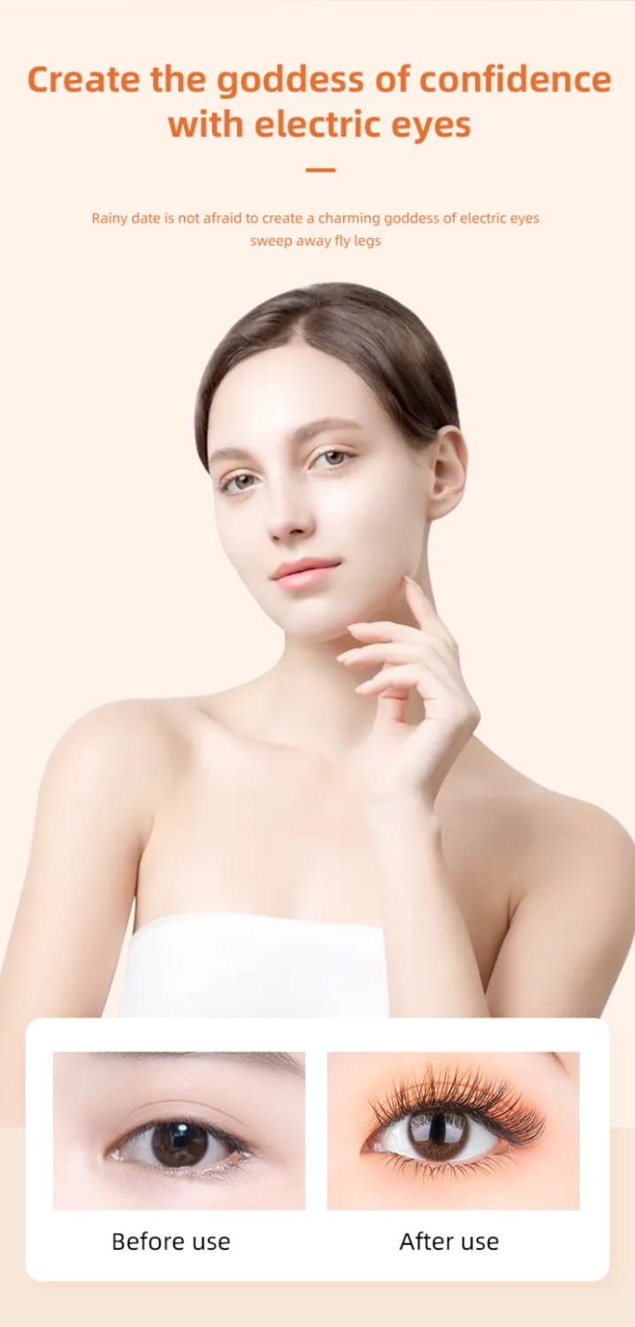 Piegaciglia elettronico a tre temperature ricaricabili a temperatura piegaciglia portatile compatto e riscaldante