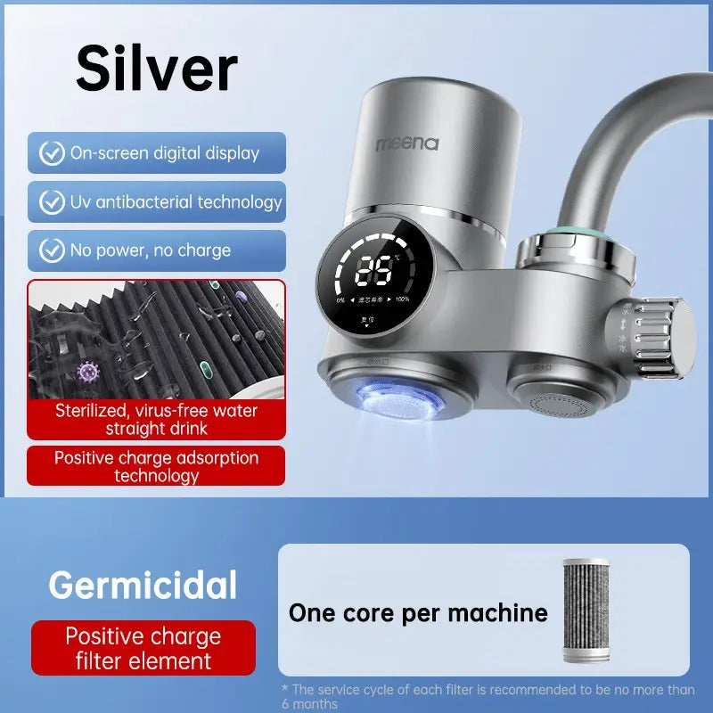 Acqua con display digitale intelligente rubinetto purificatore doccia rubinetto filtro per cucina