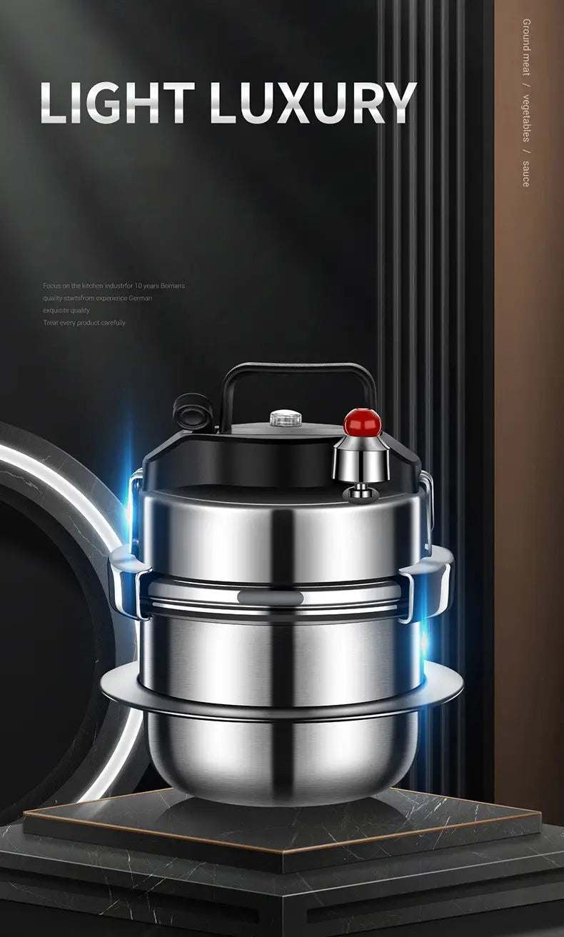 Pentola a pressione in acciaio inossidabile 304 Micropentola a pressione portatile da esterno cucina mini pentola