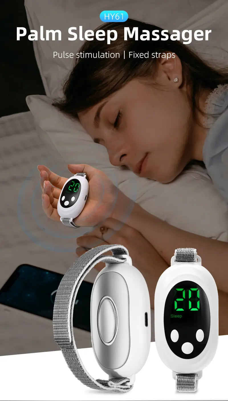 Portable Pulse Sleep Aid Relieves Insomnia Helps Fall Asleep Fast Handheld Sleeper