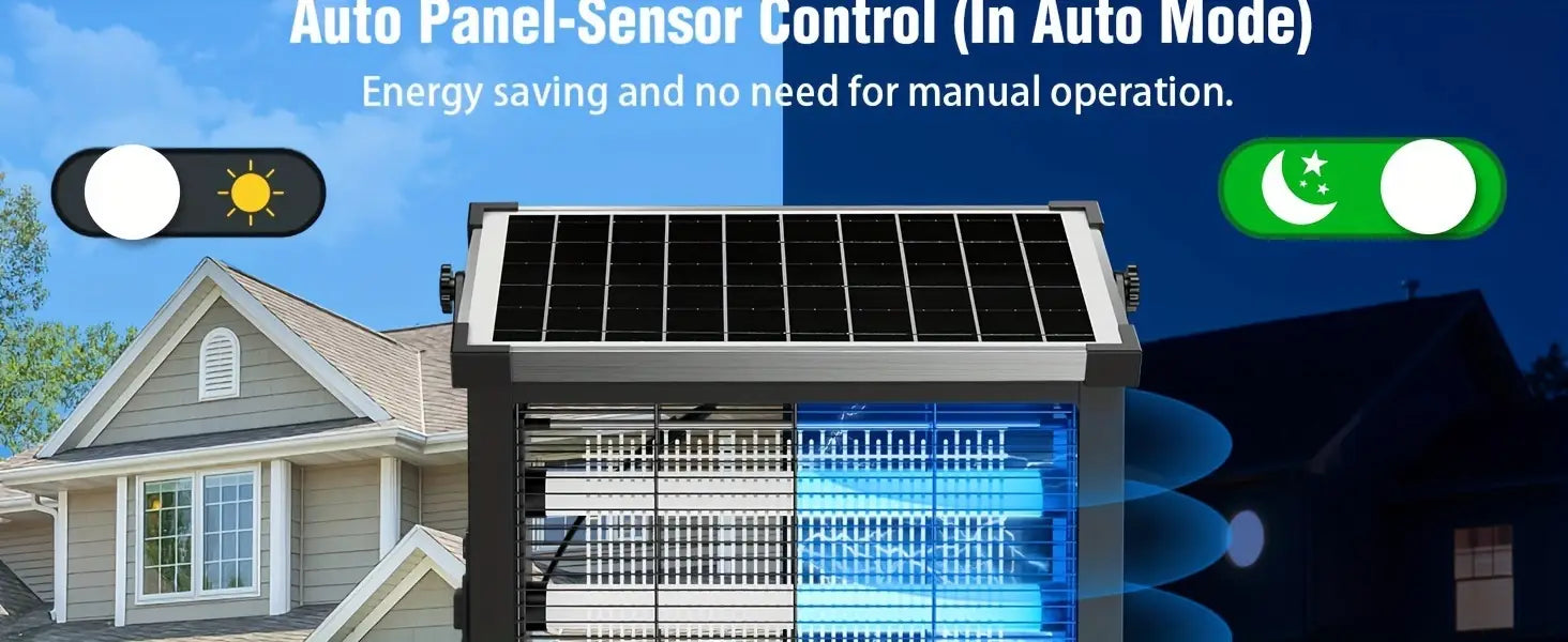 Solar Powered Bug Zapper Outdoor Zechuan Bug Zapper 4500V