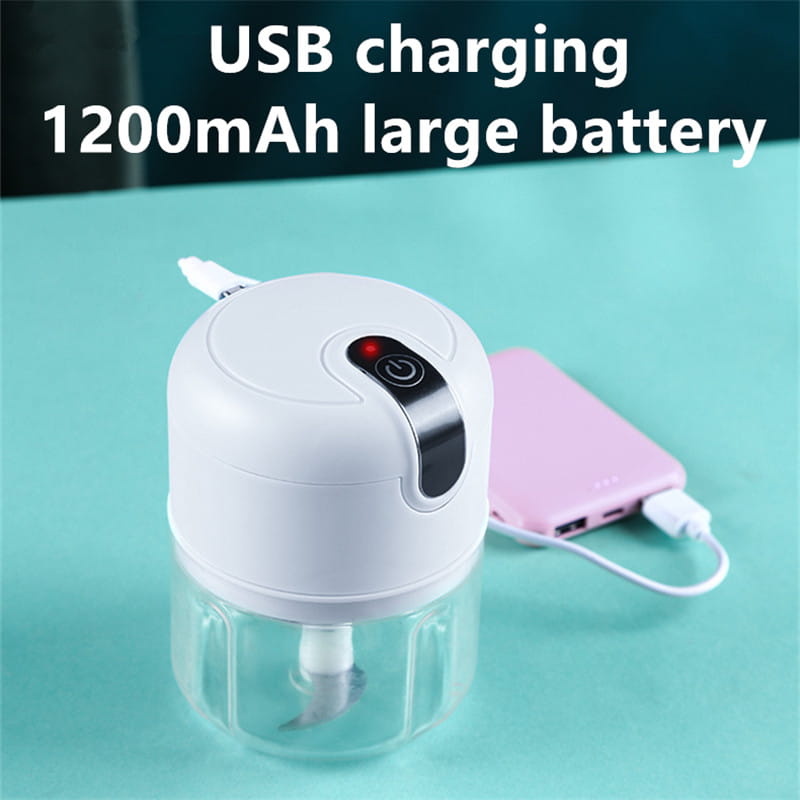 Elettrodomestici da cucina per la casa da 250 ml Tritatutto multifunzionale elettrico mini USB ricaricabile per carne