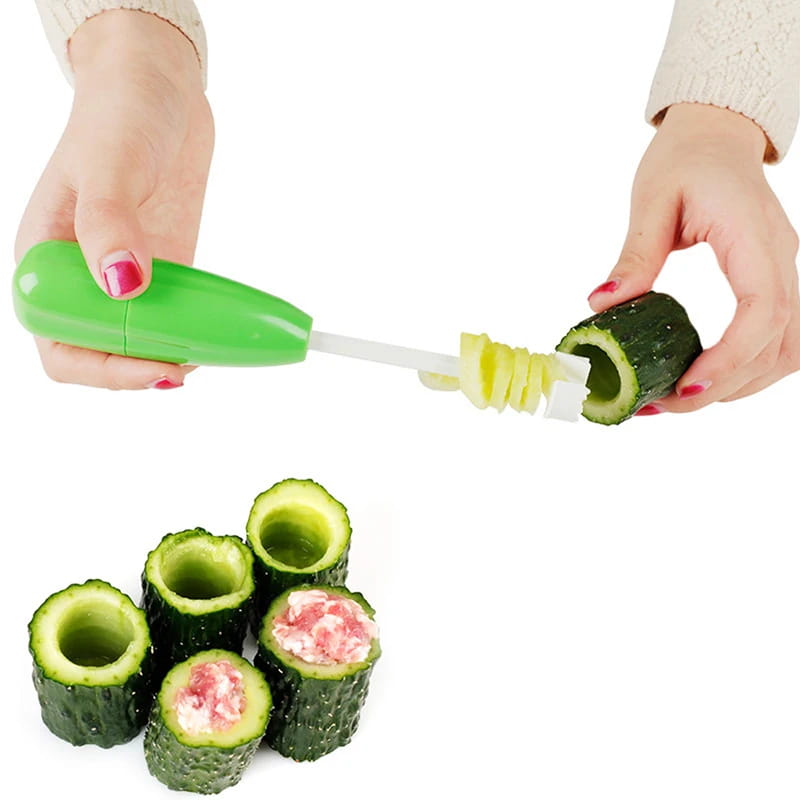 4 pezzi/set Accessorio per gadget da cucina Trapano per verdure Scavare Corer Strumento di cottura Taglierina a spirale