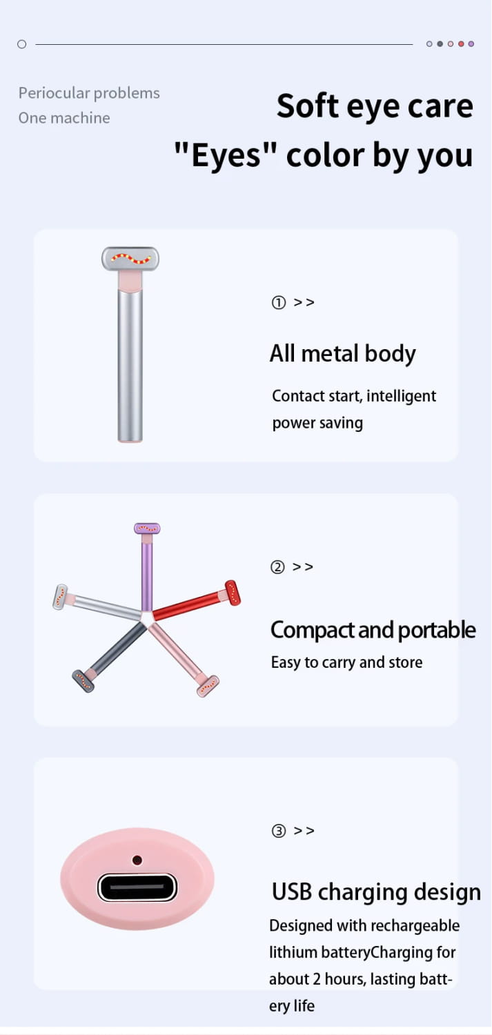 Massaggiatore oculare con massaggiatore visivo anti-età con guida rassodamento della pelle strumento di bellezza