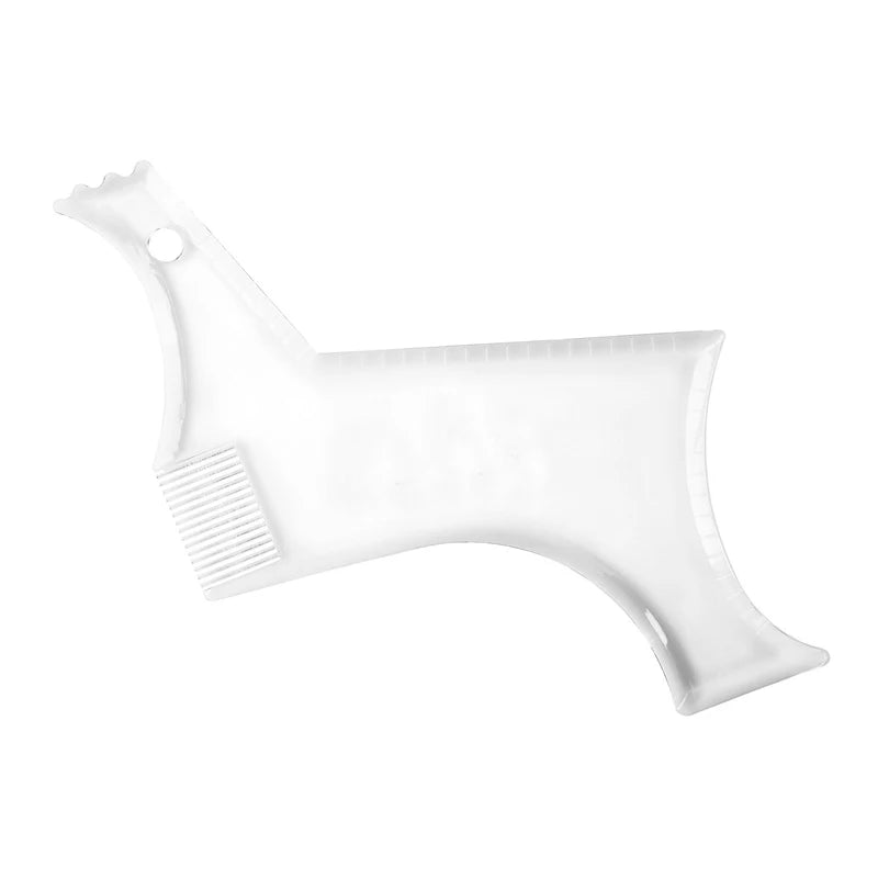 Arrivals Men Beard Shaping Styling Template Comb Transparent Men’s Beards Combs Beauty Tool for Hair Beard Trim