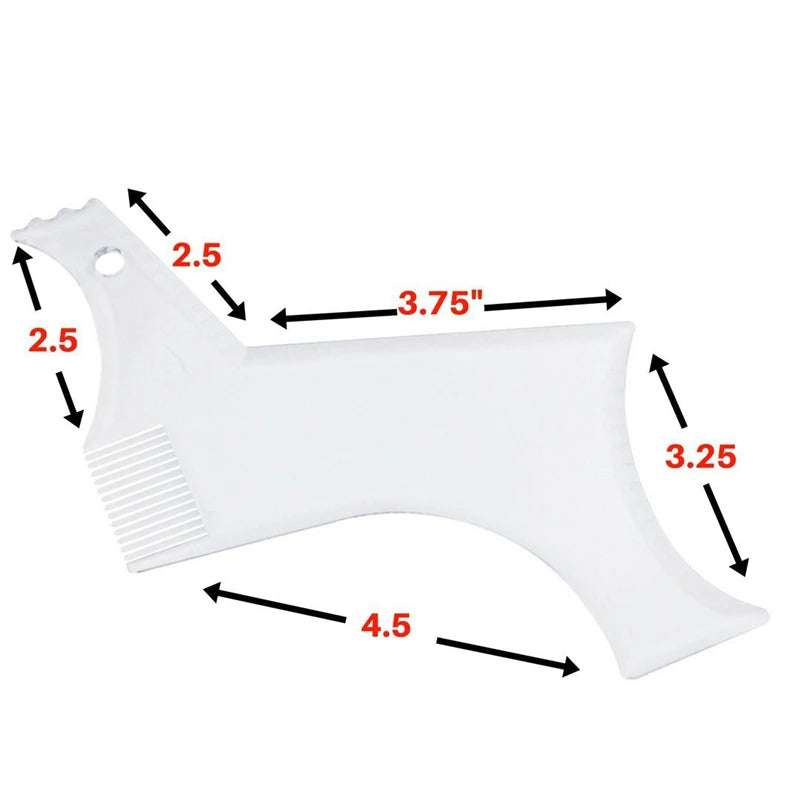 Arrivals Men Beard Shaping Styling Template Comb Transparent Men’s Beards Combs Beauty Tool for Hair Beard Trim
