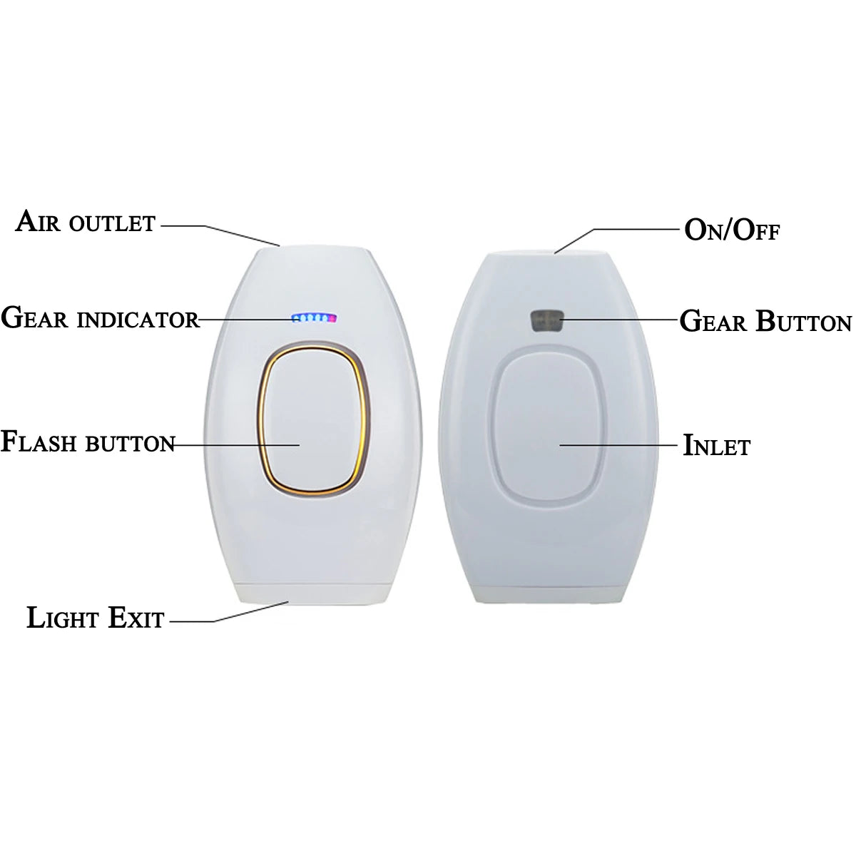 Macchina depilatrice portatile per la depilazione dei peli per tutto il corpo Apparecchio indolore per la cura personale
