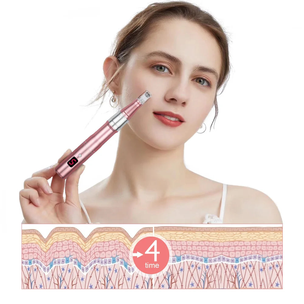 Macchina professionale per penna a microaghi con cartuccia Penna a microaghi wireless per Derma MTS Pen Macchina