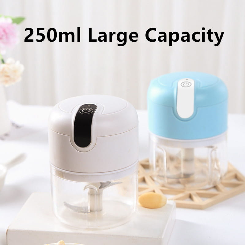 Elettrodomestici da cucina per la casa da 250 ml Tritatutto multifunzionale elettrico mini USB ricaricabile per carne