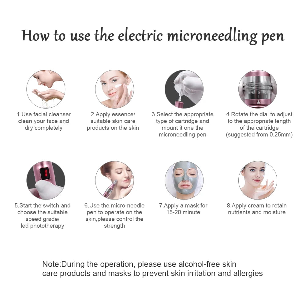 Macchina professionale per penna a microaghi con cartuccia Penna a microaghi wireless per Derma MTS Pen Macchina