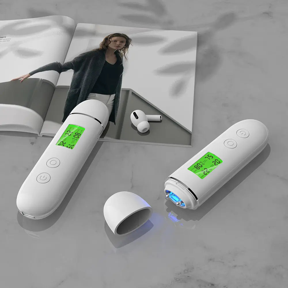 Test di idratazione cutanea USB analizzatore digitale per il rilevamento degli oli per la pelle inclusa penna