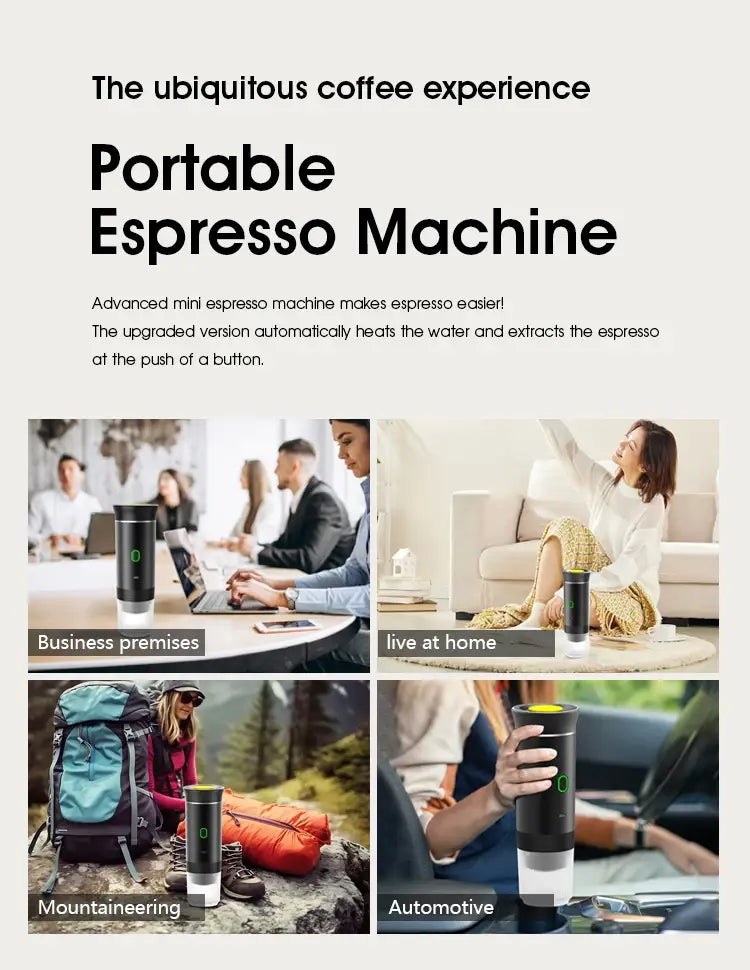 Portable capsule coffee machine small household coffee pot heated household electric espresso machine