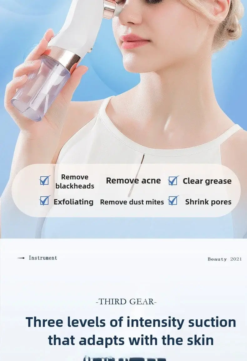 Rimuove punti neri Aspirapolvere per pori Elettrico Brufoli Acne Rimozione Punti Neri Rimozione Acqua ricaricabile USB