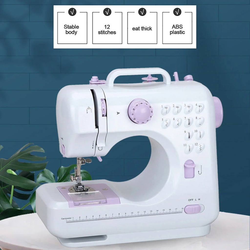 Electric Sewing Machine Mini Household Double Thread Sewing Machine.