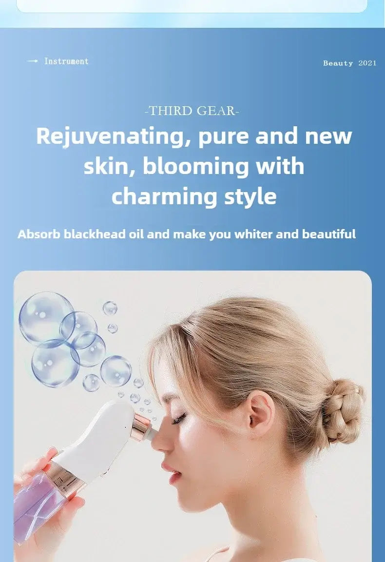 Rimuove punti neri Aspirapolvere per pori Elettrico Brufoli Acne Rimozione Punti Neri Rimozione Acqua ricaricabile USB