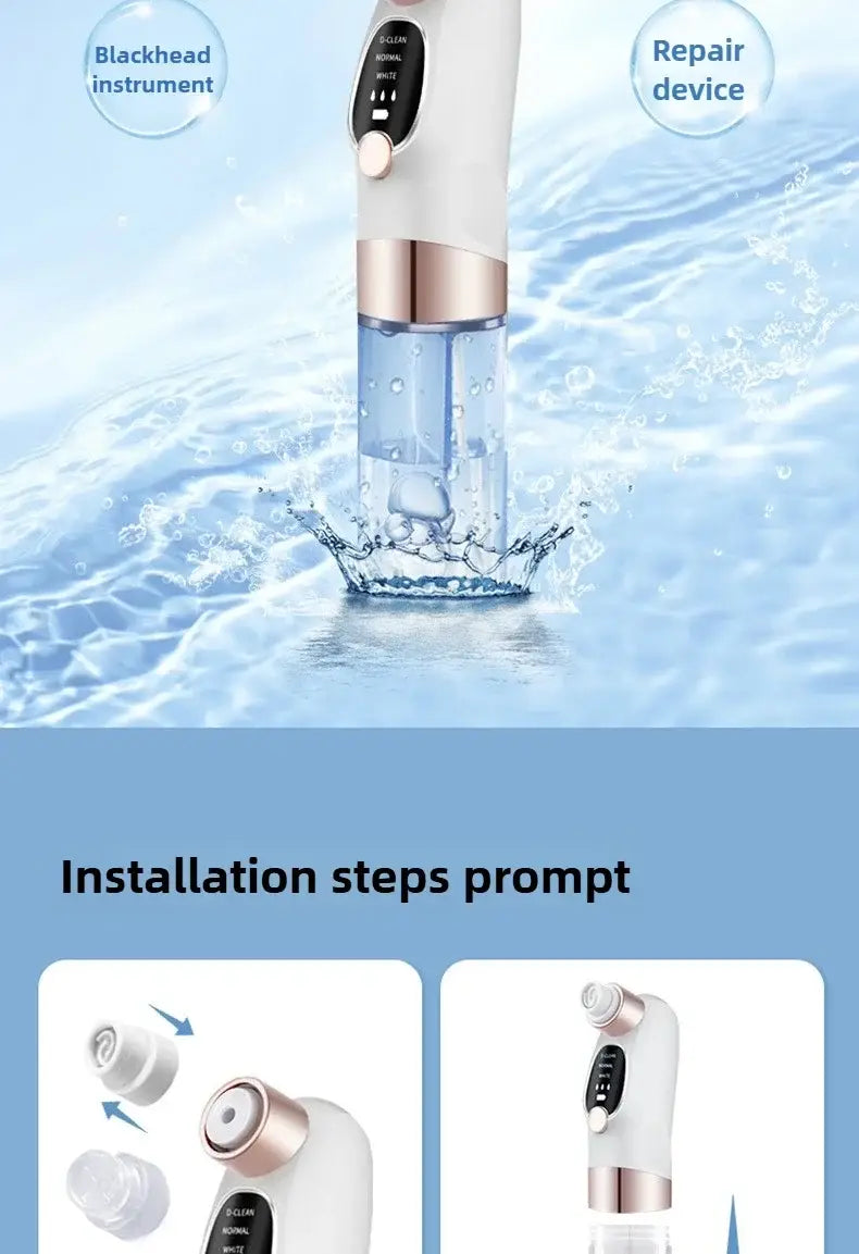 Rimuove punti neri Aspirapolvere per pori Elettrico Brufoli Acne Rimozione Punti Neri Rimozione Acqua ricaricabile USB
