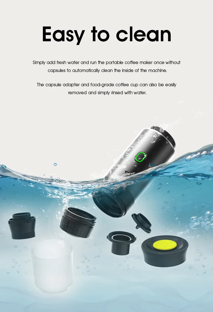 Portable capsule coffee machine small household coffee pot heated household electric espresso machine