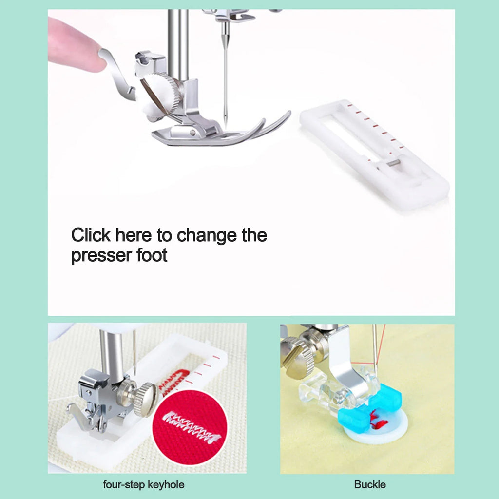 Electric Sewing Machine Mini Household Double Thread Sewing Machine.