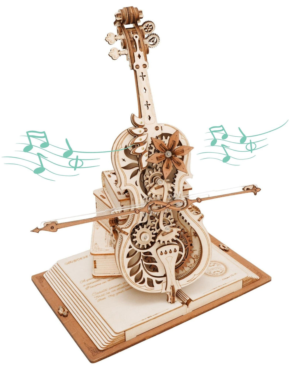 Robotime ROKR Violoncello Magico Music Box AMK63 - Puzzle 3D Musicale per Bambine
