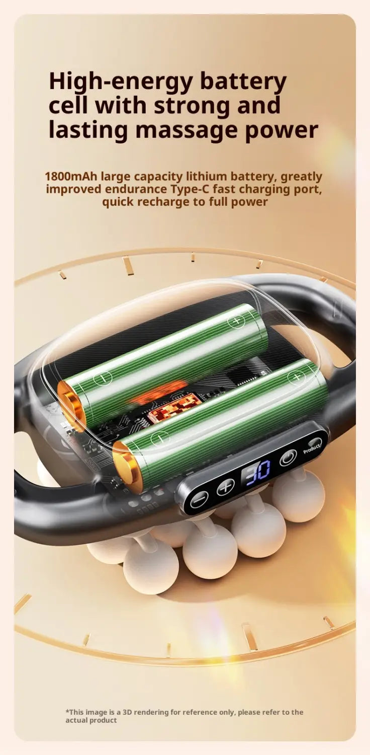 Muscle Relaxation Massager Multi-head Massage Gun Deep Tissue Body Fitness Muscle Electric Relax Massager For Back