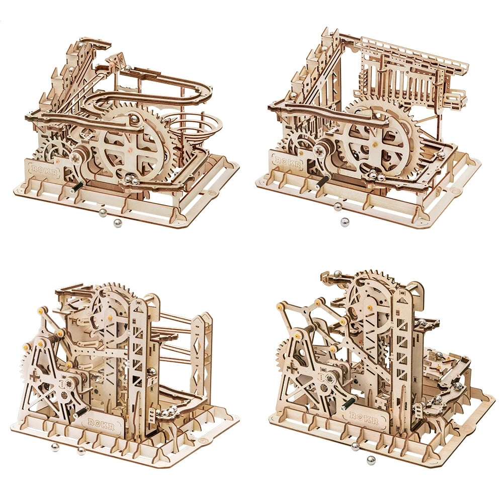 Puzzle 3D Legno Roller Coaster Robotime - Montagne Russe Meccaniche