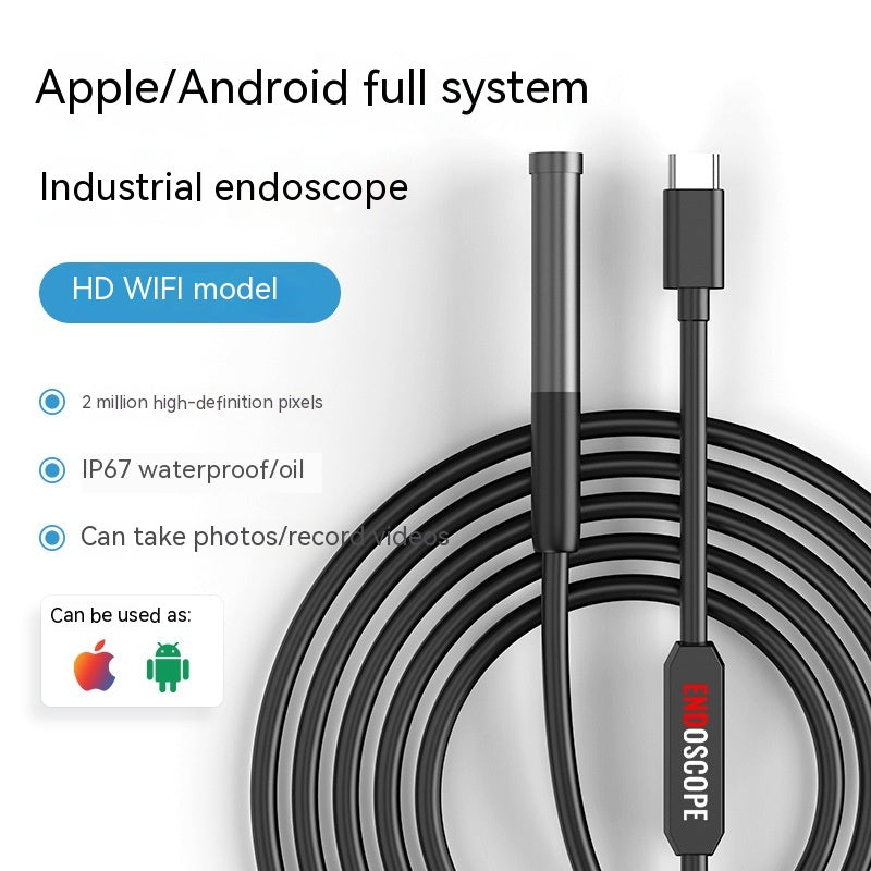 Endoscopio Industriale HD 3-in-1 per Smartphone - Ispezione Tubature Professionale
