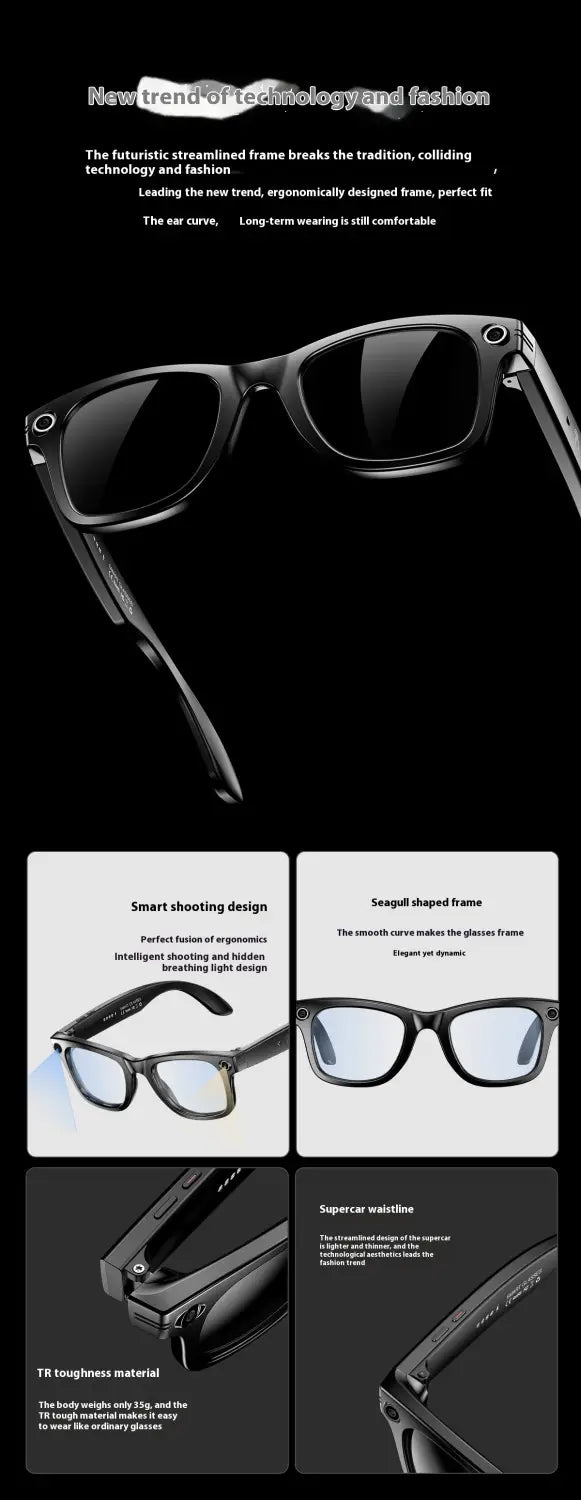 Ai Three-generation Smart Bluetooth Glasses Magnetic Frame Sunglasses Men