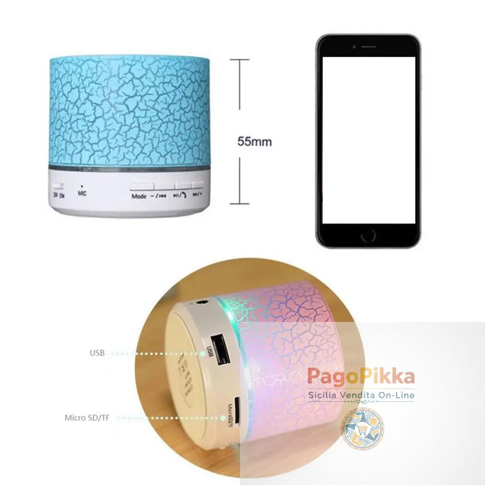 A9 LED Bluetooth Speaker Mini Speakers Hands Free Portable Wireless Speaker With TF Card Mic USB Audio Music Player