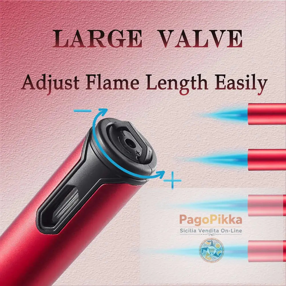 Accendino antivento in metallo Accendino a fiamma jet butano Accessori per sigarette e sigari Cucina Cottura Barbecue