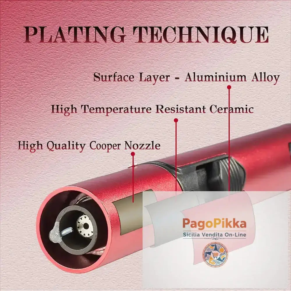 Accendino antivento in metallo Accendino a fiamma jet butano Accessori per sigarette e sigari Cucina Cottura Barbecue