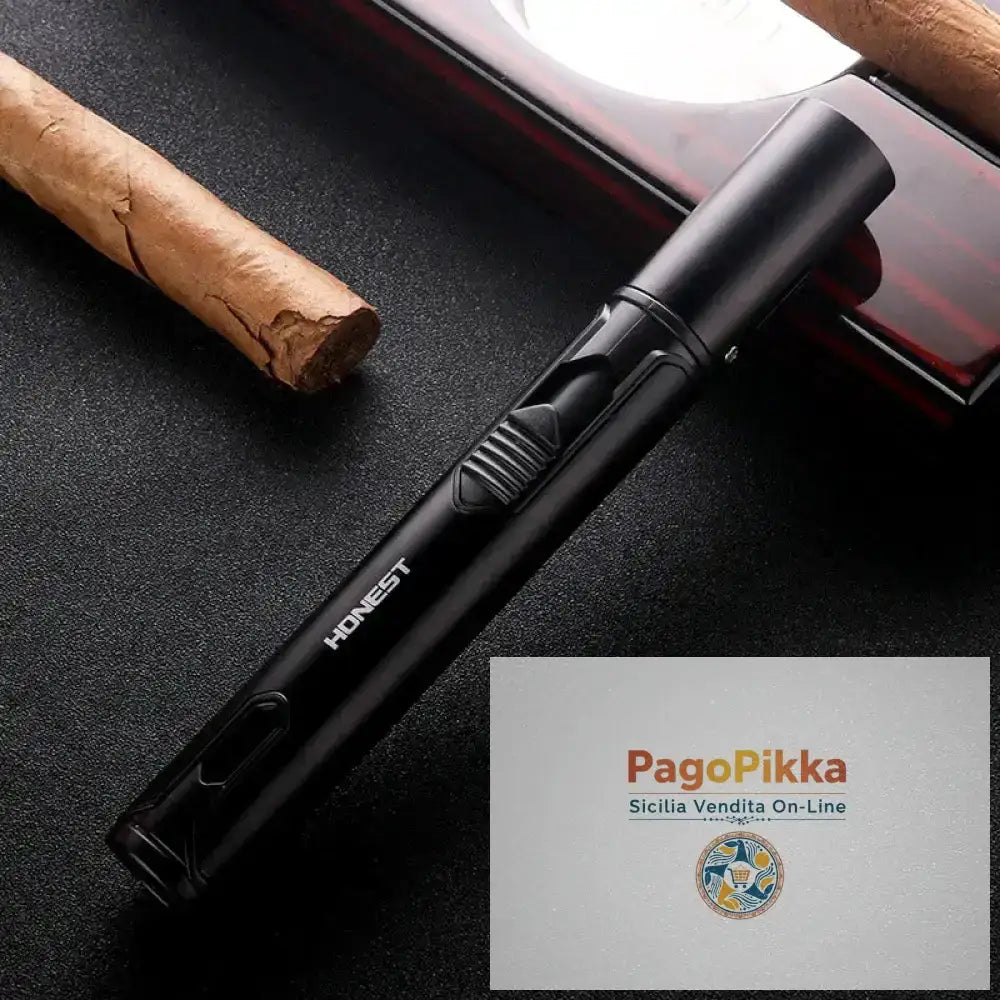 Accendino antivento in metallo Accendino a fiamma jet butano Accessori per sigarette e sigari Cucina Cottura Barbecue