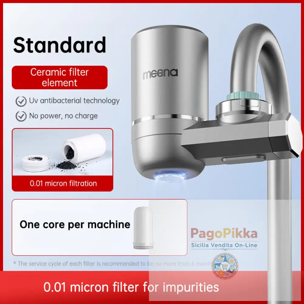 Acqua con display digitale intelligente rubinetto purificatore doccia rubinetto filtro per cucina - Standard Ceramic
