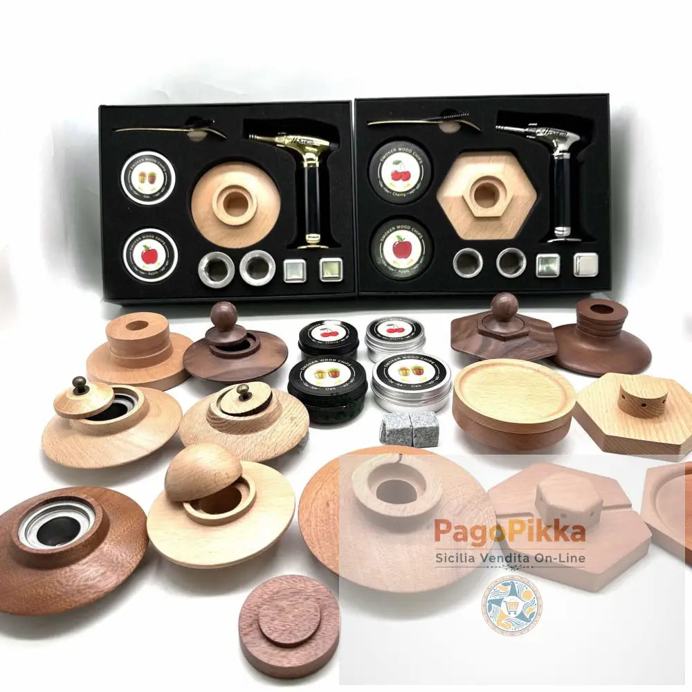 Affumicatore a legna da cocktail piattino esagonale a piattino rotondo strumenti per affumicare in cucina copertura