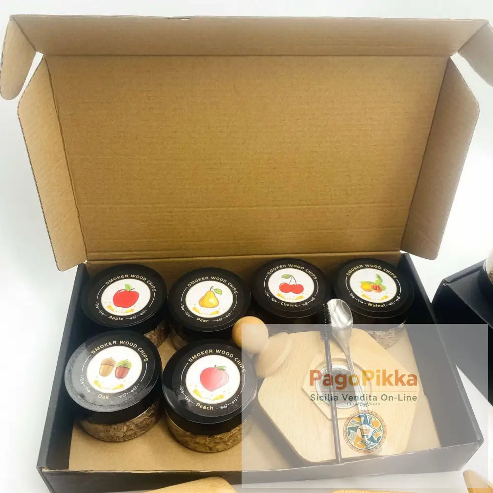 Affumicatore a legna da cocktail piattino esagonale a piattino rotondo strumenti per affumicare in cucina copertura