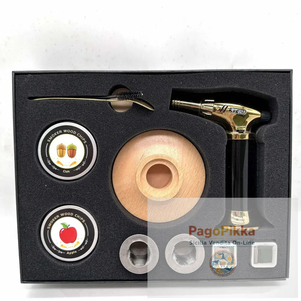 Affumicatore a legna da cocktail piattino esagonale a piattino rotondo strumenti per affumicare in cucina copertura