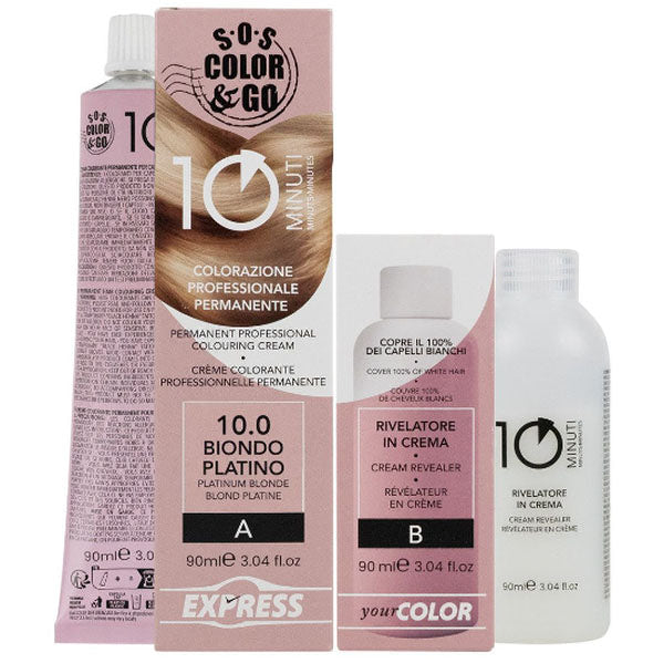 ALAMA SOS COLOR & GO TINTA CAPELLI 10 MINUTI BIONDO PLATINO 10.0