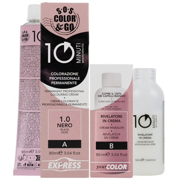 ALAMA SOS COLOR & GO TINTA CAPELLI 10 MINUTI NERO 1.0
