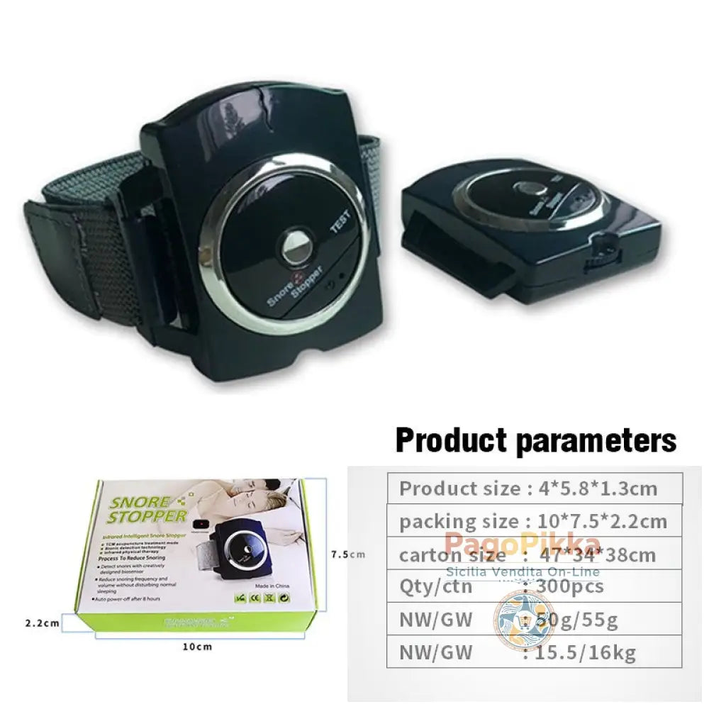 Anti snoring and anti snoring infrared snoring device English intelligent wrist snoring device - Basic version (English