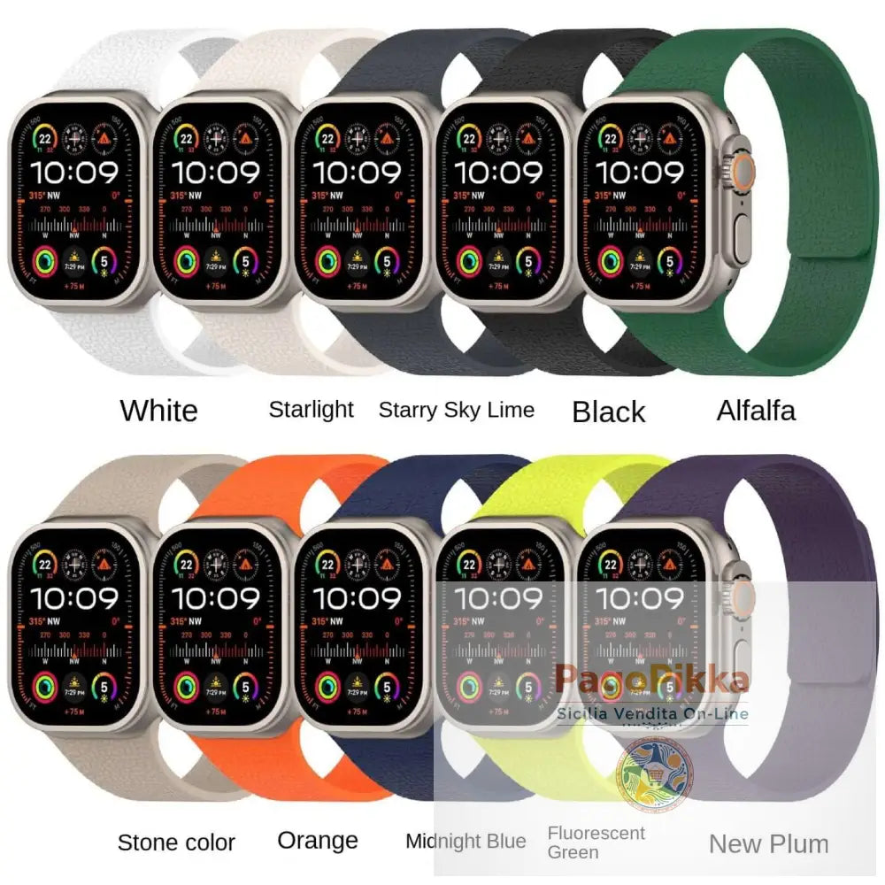 Apple iWatch Huawei Watch 5 Samsung GT5 Silicone Watch Band with Soft Magnetic Adsorption and Lychee Pattern