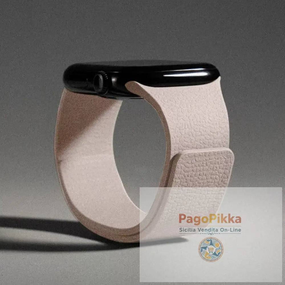 Apple iWatch Huawei Watch 5 Samsung GT5 Silicone Watch Band with Soft Magnetic Adsorption and Lychee Pattern