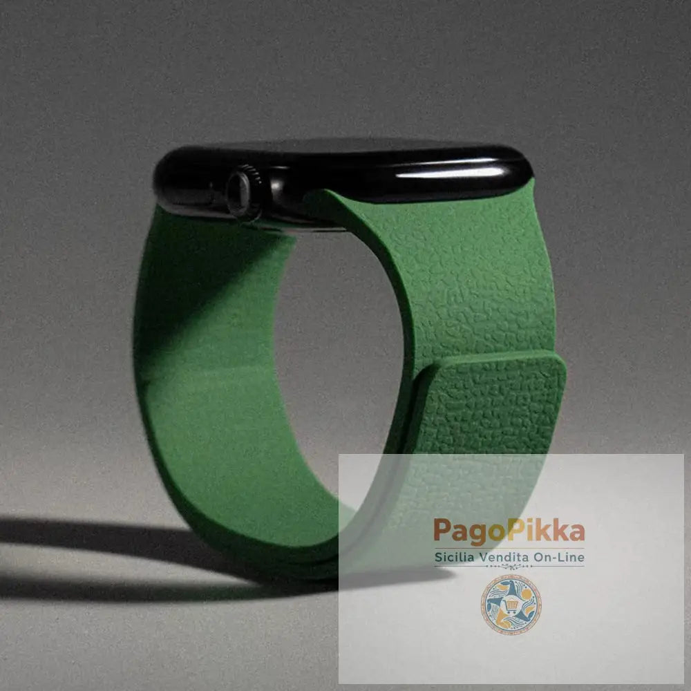 Apple iWatch Huawei Watch 5 Samsung GT5 Silicone Watch Band with Soft Magnetic Adsorption and Lychee Pattern - Alfalfa