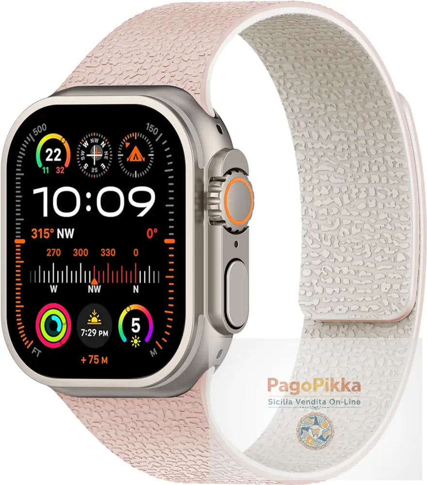 Apple iWatch Huawei Watch 5 Samsung GT5 Silicone Watch Band with Soft Magnetic Adsorption and Lychee Pattern - Oxford