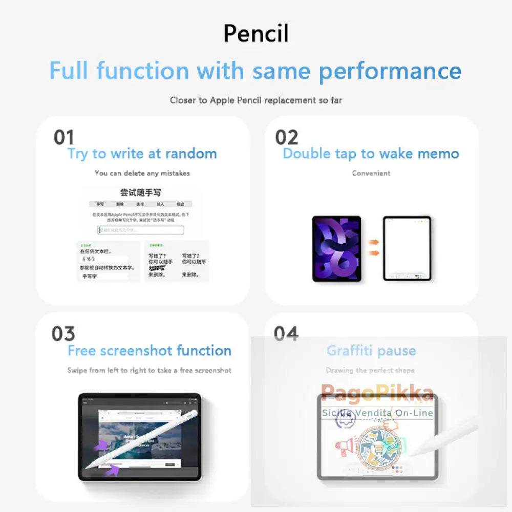 Apple Pencil Capacitive Pen Third Generation Suitable for Tablet Touchpen Apple iPad Magnetic Charging Handwriting Pen