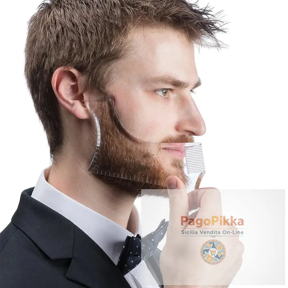 Arrivals Men Beard Shaping Styling Template Comb Transparent Men’s Beards Combs Beauty Tool for Hair Beard Trim