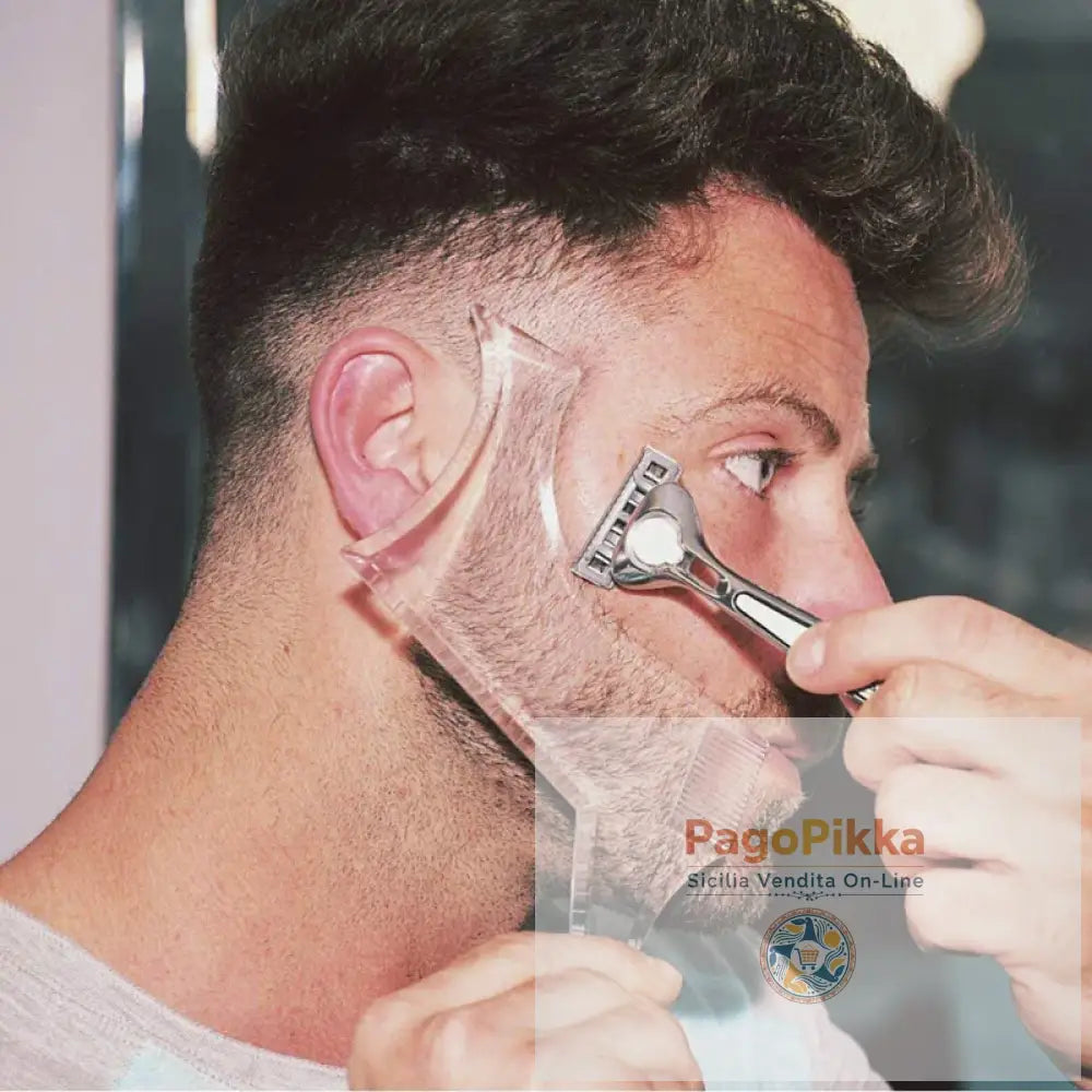 Arrivals Men Beard Shaping Styling Template Comb Transparent Men’s Beards Combs Beauty Tool for Hair Beard Trim