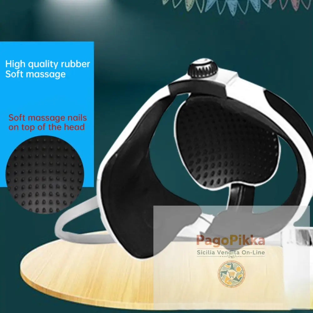 Automatic Air Pressure Head Massage Helmet Dual Vibrating Electric Head Massager Machine