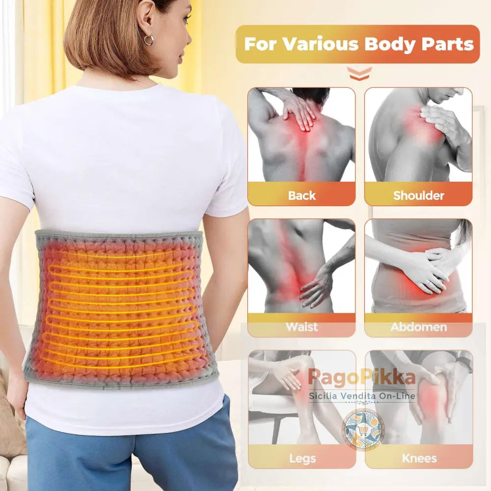 Back Heating Support Belt Heated Waist Brace With Adjustable Temperature Warm Back Belt Abdomen Warmer Lumbar Support