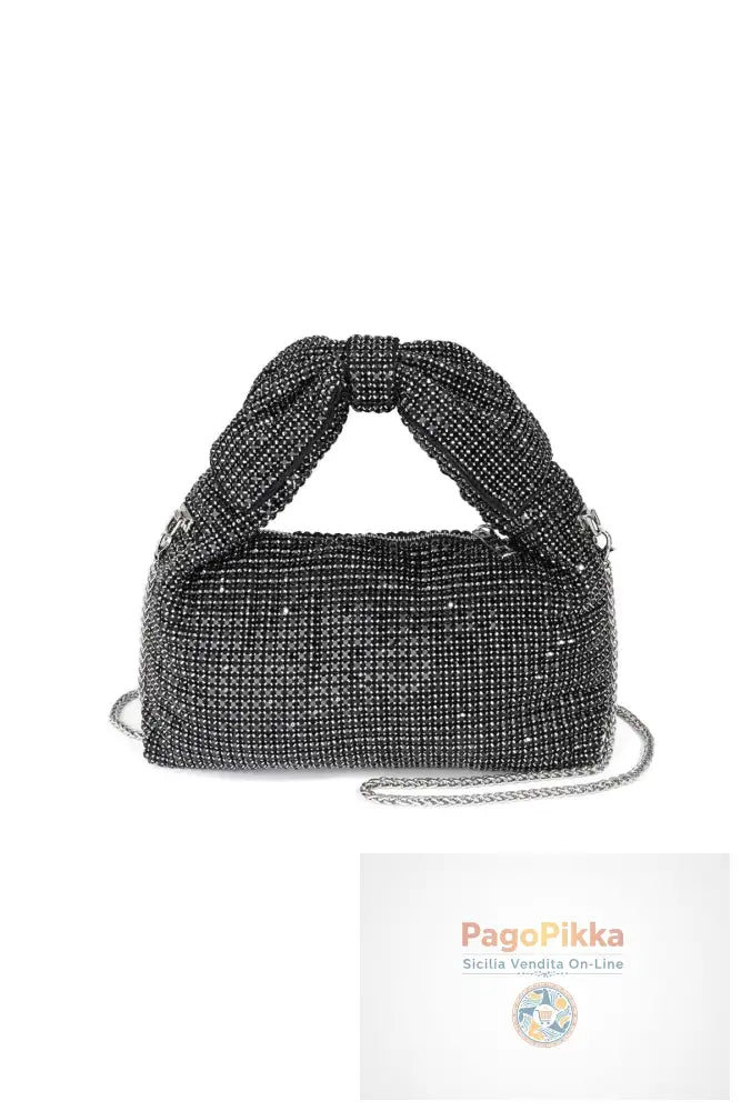 Borse a mano con fiocco e nodo, eleganti accessori per feste/raduni in poliestere